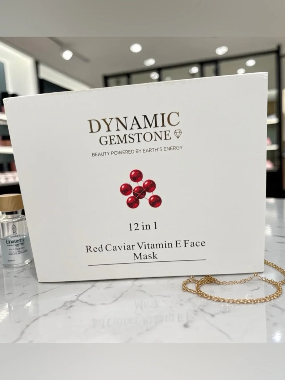 Dynamic Gemstone Red Caviar Vitamin E Face Mask – Hydrating 12-in-1 Treatment